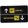 SunaOmni Zerbini per esterni, zerbini di benvenuto per porta d'ingresso, 50*80 cm, zerbino antiscivolo per ingresso, partenze aeronautiche, arrivi, soggiorno, cucina, tappeti per veranda anteriore, zerbini, ta