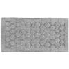 PARAMAISON Tappeto Bagno 70x140 Soft, Coordinati Design Cerchi Morbido in Cotone Assorbente | Grigio