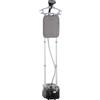 HOMCOM Stiratrice a Vapore, Ferro da Stiro Verticale da 2L, Potenza 1950W con 2 Aste Telescopiche, Stiratore Portatile, 35x25x23cm, Nero