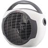 Virsus Termoventilatore Sun portatile 1000-2000 watt 2848, misura 24x14x21 cm, basso consumo, 2 livelli di potenza, scaldino elettrico scaldabagno con funzione Caldo e Freddo, Vari Colori (bianco)