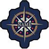 VWCSDSCS Tappeto decorativo personalizzato a tema nautico con ancora, tappeto decorativo a tema nautico, tappeto con ancora timone, bussola, runner per casa, sala da pranzo, soggiorno, camera da letto