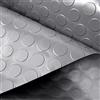 Olivo Tappeti OLIVO.shop Tappeto Gomma Antiscivolo Pvc, Rivestimento Pavimento Gommato in Pvc per Esterni Interni, Bar, Officine, Palestra, Garage, Rotolo Isolante Larghezza 1,5 mt WORK BOLLO (GRIGIO, 1,5x2 MT)