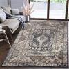 Mazovia Tappeto Salotto Moderno Pelo Corto - Tappeti Moderni Soggiorno - Tappeti Camera da Letto - Tappeti Salotto Grandi Dimesnioni - Motivo Orientale - Grigio Nero - 160x220 cm