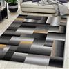 Carpeto Rugs Tappeto Moderno Salotto Grigio 160 x 230 cm a Pelo Corto