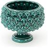 Ceramiche Azzaro & Romano Caltagirone CEAR Ceramiche Mezza Pigna in Ceramica Siciliana Ø 13 cm - Decorazione Murale Artigianale a Parete/Vaso da Muro Made in Italy