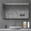 Quality Heating Specchio Riscaldante a Infrarossi con Illuminazione LED 60 x 80 cm 450 Watt con Termostato e Wi-Fi
