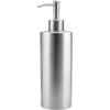 Zoegneer Dispenser di sapone in acciaio inox, bottiglia a pompa manuale adatta per bagno e lavello della cucina, con struttura e testa rimovibile per comode ricariche (550 ml)