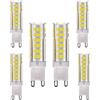 OUGEER 6-Pezzi G9 Lampadina LED 7W 650LM, Equivalente di Lampadine Alogene da 65W, Bianco Fredda 6000K, 360° Angolo a fascio
