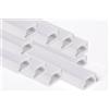 AFTERTECH 10x 1metro (10M) 1207 12x7mm Profilo Alluminio SILVER Minimal Per Strisce Strip LED Barra Rigida INTERA 1MT 1m + Copertura OPACA (10x 1metro 1207 fog)