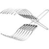 Zoegneer Affettare senza sforzo in acciaio inox arrosto carne pane pinze da taglio, design sicuro e conveniente