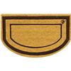 Olivo Tappeti OLIVO.shop | BAIA - Zerbino cocco mezzaluna con fondo in gomma, zerbino ingresso esterno cocco, 3 colori 40x65 cm (BROWN)
