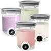 TOWEBOORY Per Contenitori Ninja Swirl Creami Contenitore per Gelato, Accessori per Gelati e Soft Serve, Lavabili in Lavastoviglie, per Gelato per NC700 e NC701 Creami Serie (11.8×9.8×13.8cm) (4 Pezzi)