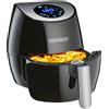 Monzana Friggitrice ad Aria Calda Airfryer 3,6 L Senza Olio 6 Programmi 1500 W Display Touch Nero