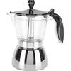Tyenaza Caffettiera Moka Elettrica da 300 Ml, Caffettiera in Acciaio Inossidabile da 6 Tazze Caffettieras Ottagonale Italiana Per La Produzione di Caffè Moka