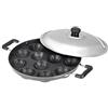 Tanish Trading Appam Patra Paniyaram padella antiaderente, Takoyaki o Danish Aebleskiver filled pancake pastry pan, set per realizzare Appam noccioli di 2,12 e 7 Pits