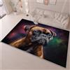 Generic Tappeto Salotto Pelo Corto 140x200cm Animali Cani Boxer Tema Del Cielo Stellato Moderni Tappeto Camera da Letto Lavabile, Buio Tappeti Grandi Morbido Antiscivolo e Resistente All'usura