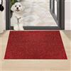 XUCHOU Zerbino Ingresso Esterno Personalizzato 60 x 140 cm Resistente Sporco, Antiscivolo Tappeto Impermeabile Varie Misure e Colori per Corridoi, Porte Esterne, Rosso