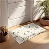 Astra Tappeto ingresso interno antiscivolo 66 x 110 cm Margherite beige - Tappetino antisporco assorbente - Lavabile a 30°C - Tappeto moderno per ingresso