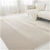 Interiyou Tappeto cotone artigianale Riga - 160x230 cm Bianco - Per salotto, camera da letto - 100% fibra naturale tessuto piatto