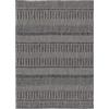 TESSO LIVING Tappeto per interni e per esterni, antiscivolo, tappeto per balcone, terrazzo, cucina, boho geometrico -Grigio - 120cm x 160cm - Resistente ai raggi UV, tappeto moderno