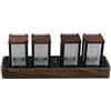 BlissfulAbode RGB Nixie Tube Orologio digitale USB Powered LED Timer Colori regolabili Acrilico ABS 8 modalità di visualizzazione Wifi Time Setup Timer sveglia per Home Office Desk Decor