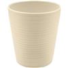Generico Vaso Orchidea in Ceramica Liscia o damascato | VARI COLORI | misura 14x13 cm idea regalo (Multicolore)