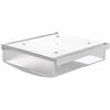 TUKA-i-AKUT 3,5L Cassetti Sotto Scrivania, 24x21x8cm Autoadesivo Nascosta Cassetto Sottostruttura, Organizzatore per Scrivania/Mobile/Libreria/Mobile da Cucina ecc. Glassato Traslucido TKD8606