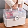 Dittzz, Scatola per medicinali a 3 ripiani, per primo soccorso, portatile, pieghevole, 34 x 19 x 22,5 cm