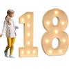 SQWHIIY 70CM/100cm120CM Numeri luminosi for tendone Numeri for mosaico for feste di compleanno Numeri for pannelli in schiuma KT con lampadina a LED Decorazione for sfondo Kit fai da te for decorazioni for an