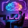 Arroopu Led DIY Per Camera Da FAI DA TE Thundercloud Luce a LED, 3D Tuono Luce Multicolore Sincronizza Musica Lampada LEDLight Con Ritmo Musicale, Atmosfera Notturne Per