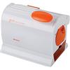 Ariete 445 Gratì Professional Grattugia Elettrica Professionale, Rullo Extra Large Acciaio Inox, Contenitore Estraibile con Tappo Salvafreschezza, 120 W, Bianco/Arancione