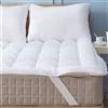 Niagara Sleep Solution Niagara - Coprimaterasso in poliestere per letto matrimoniale XL, spessore 2,5 cm, traspirante, per alleviare il dolore alla schiena, topper tascabile per 20-50 cm (100 x 200 cm)