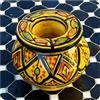 Simandra Posacenere marocchino per tempesta Posacenere in ceramica, decorazione orientale, grande, colore giallo