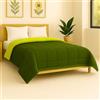 Generico FORTE - Copriletto Singolo Bicolore Ideale per la Mezza Stagione (Pesantezza: 100gr/m²) Trapuntino Singolo 180x270cm Realizzato in Italia, Colorazioni Moderne (Verde Chiaro/Verde Scuro)