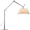 Artemide - Lampada da terra Tolomeo Mega Terra Lampada da terra in alluminio di alta qualità con paralume in pergamena con base ø33 cm. Made in Italy, 103 x 148 x 32 cm