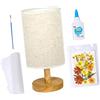 Toddmomy Lampada da Tavolo Usb, Set 1, Stile Artigianale Decorativo | Legno e Fiori Secchi, Accessori Paralume Inclusi, per Studio e Idea Regalo Inaugurazione