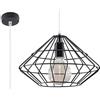 SOLLUX lighting Sollux Illuminazione Lampada geometrica per casa ufficio Illuminazione creativa minimalista Decorazione senza lampadine in acciaio Lampada a sospensione Umberto Nero Dimensione 32x32x120