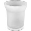 Bottiglioni Linea Bath Ricambio Vetro Satinato Porta Bicchiere Bagno Diametro Bocca 80mm Diametro Corpo 60mm Dimensione Standard