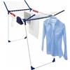 Leifheit Pegasus 200 Solid Comfort Stendibiancheria, Stendino Allungabile con 20 m di Spazio Totale, Stendibiancheria Estensibile con 3 Accessori