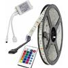 vetrine in rete Vetrineinrete® Striscia led smd 5050 rgb multicolore strip 5 metri 300 led con telecomando e centralina IP55 per esterno waterproof impermeabile adesiva illuminazione per casa negozio 5050-D-RGB D44