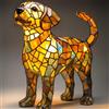 Generico Lampada a forma di Corgi e Carlino, Serie Cani Luce Notturna Artistica, Lampada Tavolo Resina Macchiata, Animale Simpatiche Cani Lampade Comodino Tema Luci Artistiche, Per Decorazioni Camera Letto