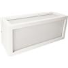 ISYLUCE Applique da Parete per Esterno in Alluminio Rettangolare Bianco