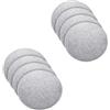 MorNon Set di 8 cuscini per sedia, cuscini per sedia rotondi in feltro, Ø 35 cm, cuscini per panca, cuscini con inserti antiscivolo per tutti i tipi di sedie, per interni ed esterni (Grigio chiaro)