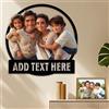FCLYDER Personalizzata per Foto di Famiglia 3D Cartoon Portrait, personalizzabile con foto di famiglia, Cornici per Foto per Soggiorno, Anniversario di nozze Regalo