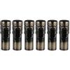 Uonlytech 6Pcs Candelabri Copri Portalampada Copri Candela in Ferro Copri-Gocciolatoio Candelabri Base Lampadario Lampadario Kit Presa per Candela E14 25X80mm Bronzo