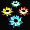 OSALADI Luce Galleggiante Solare, Lampada Galleggiante Fiore di Loto, Luce di Stagno Fiore di Loto per Stagno Piscina 1 Pezzo (Colore Casuale)