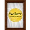 Wallazz Cornice Portafoto in Legno Pregiato - Made in Italy - Vetro Sintetico Infrangibile Crilex - Disponibile in Diverse Varianti - Design Italiano e Qualità Artigianale,20x30cm Noce
