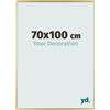 yd. Your Decoration - Cornice portafoto in plastica, 70 x 100 cm, con vetro acrilico, anti-riflesso, 70 x 100 cm, colore: Oro
