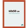 yd. Your Decoration - Cornice 40x50 cm - Arancione - Decorativa Parete in Legno con Vetro in acryl - Antiriflesso - 40x50 Cornice - Mura