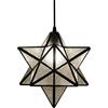 LYDZT Lampadario a stella in vetro da 30 cm Plafoniere stile Tiffany Plafoniere da incasso per camera da letto ， Soggiorno ， Corridoio ， E27X1, 110-240 V (Color : Blanc)